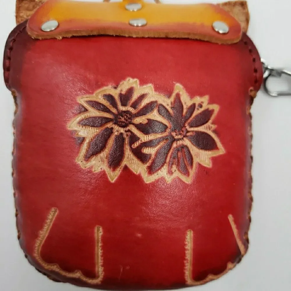 Lucky Cat Coin Purse Leather Maneki Neko Wallet Keychain Fish Charm - Picture 6 of 14